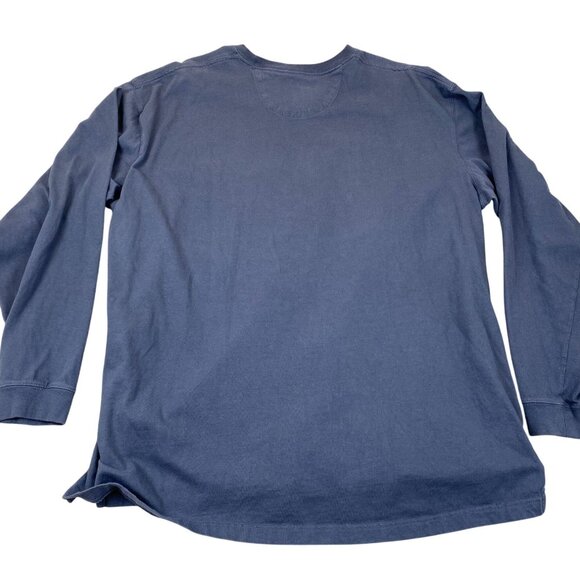 Duluth Men's T-Shirt XL Relaxed Fit Long-sleeved 100% Cotton Blue - Picture 2 of 9